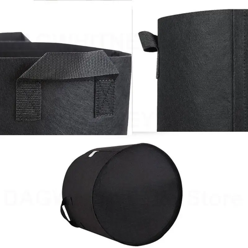 Fabric Plant Flower Pots 1Gal 3Gal 5gal 7gal 10gal Grow Bags Garden Tools Supply Growing Veg Big Size Planting gallery 2