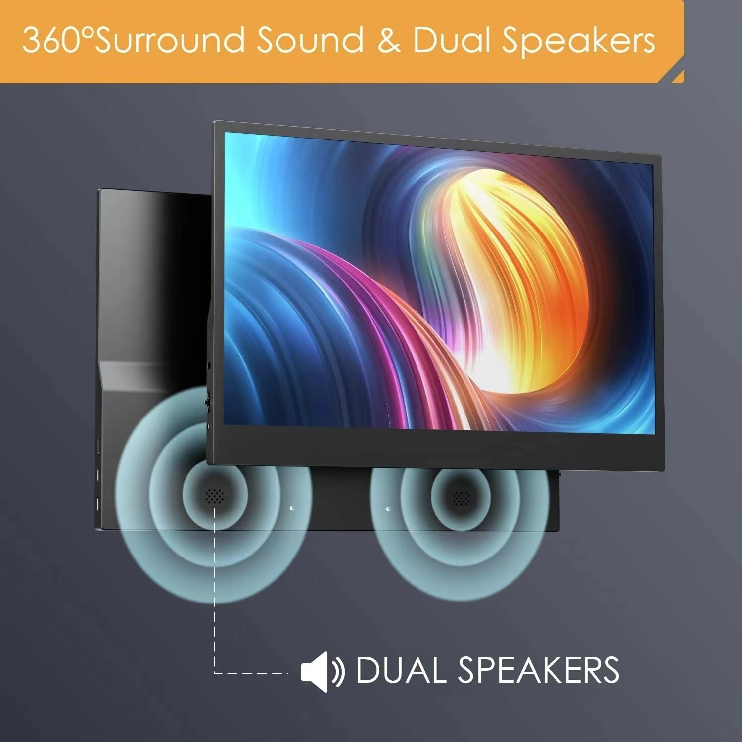 

Portable Monitor for Laptop 10.5-25 Inch FHD 2K 4K USB-C Travel Monitor External Second Gaming Monitor Extender for PC Phone