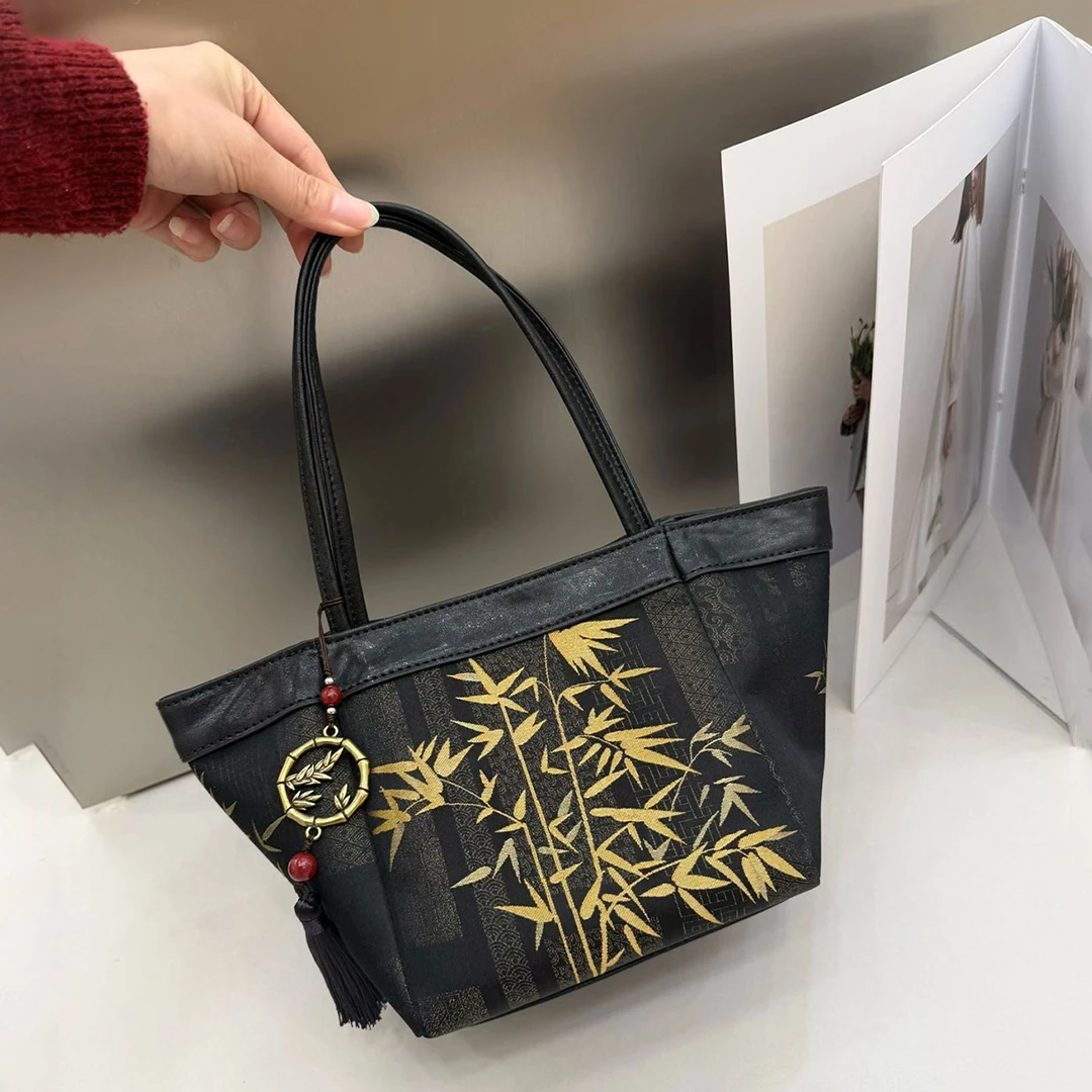 Mendy Song Brocade Tote Bag Wo - Luxury Bags Gold 评论和价格