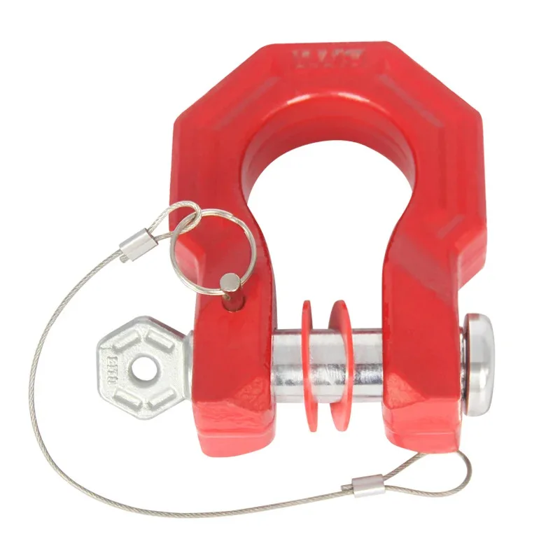 

ZAIQU Red Forged 40CR Steel Trailer Hitch Bow-shackle U-hook Tow Hook Refit Partsl Off-road Car Accessoriesow