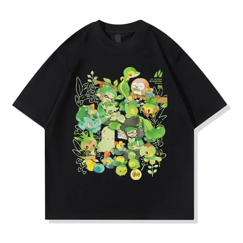camiseta-grafica-colecao-pokemon-tipo-grama-para-homens-mulheres-criancas-2026-verao-algodao-camiseta-familiar-combinando-streetwear-tops