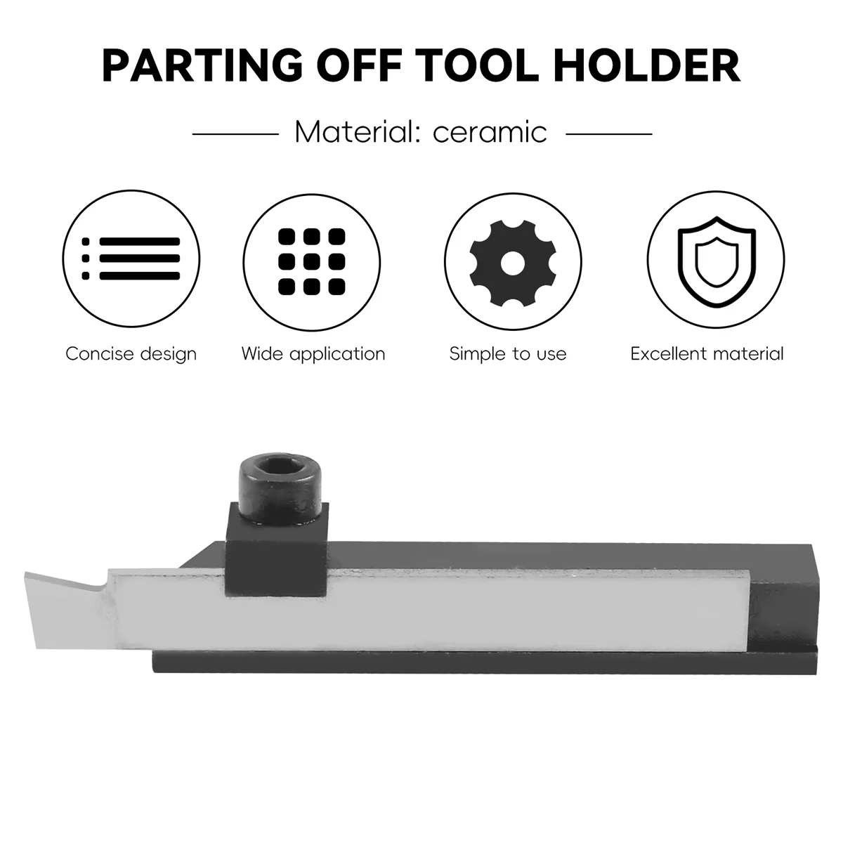 Parting Off Tool Holder with Parting Blade SIEG S / N: 10145 Cut-Off Tool and Cutting Blade 10mmJAS