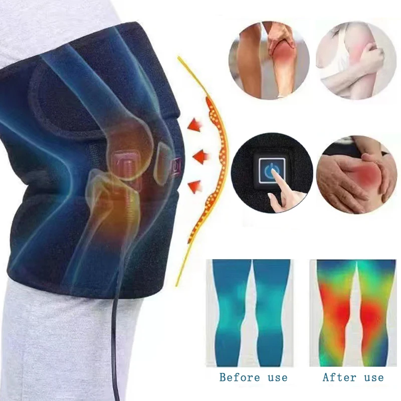 Electric Heating Knee Protection with Electric Heating Knee Joint Care Tool one Click Adjustment of Three Temperature Levels