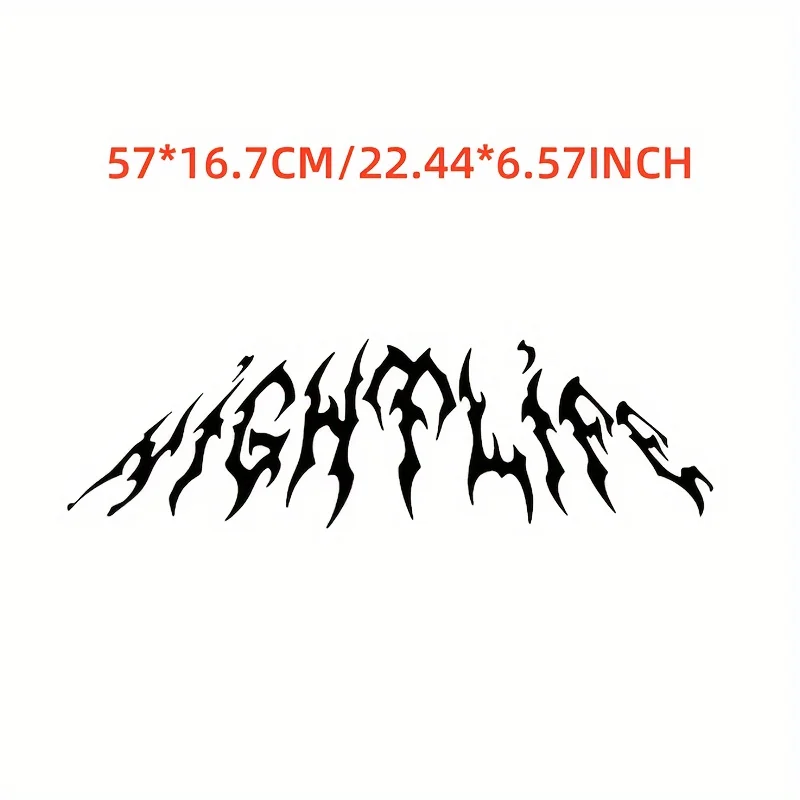 gothic Nightlife Vinyl Car Sticker - Durable matte finish，Easy to apply and remove，ApplicableJDMMuscle Car