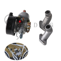Motorcycle Carburetor Intake Pipe Kit For 60cc 66cc 80cc 100cc 2-Stroke Engine Motor Bicycle Electric Bike Accessories