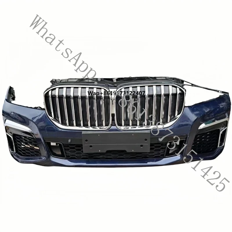 

Подходящий для конкретной модели спортивный передний бампер в сборе для серии G12, с радиатором и фарами, в новом состоянии, включает противотуманные фары.