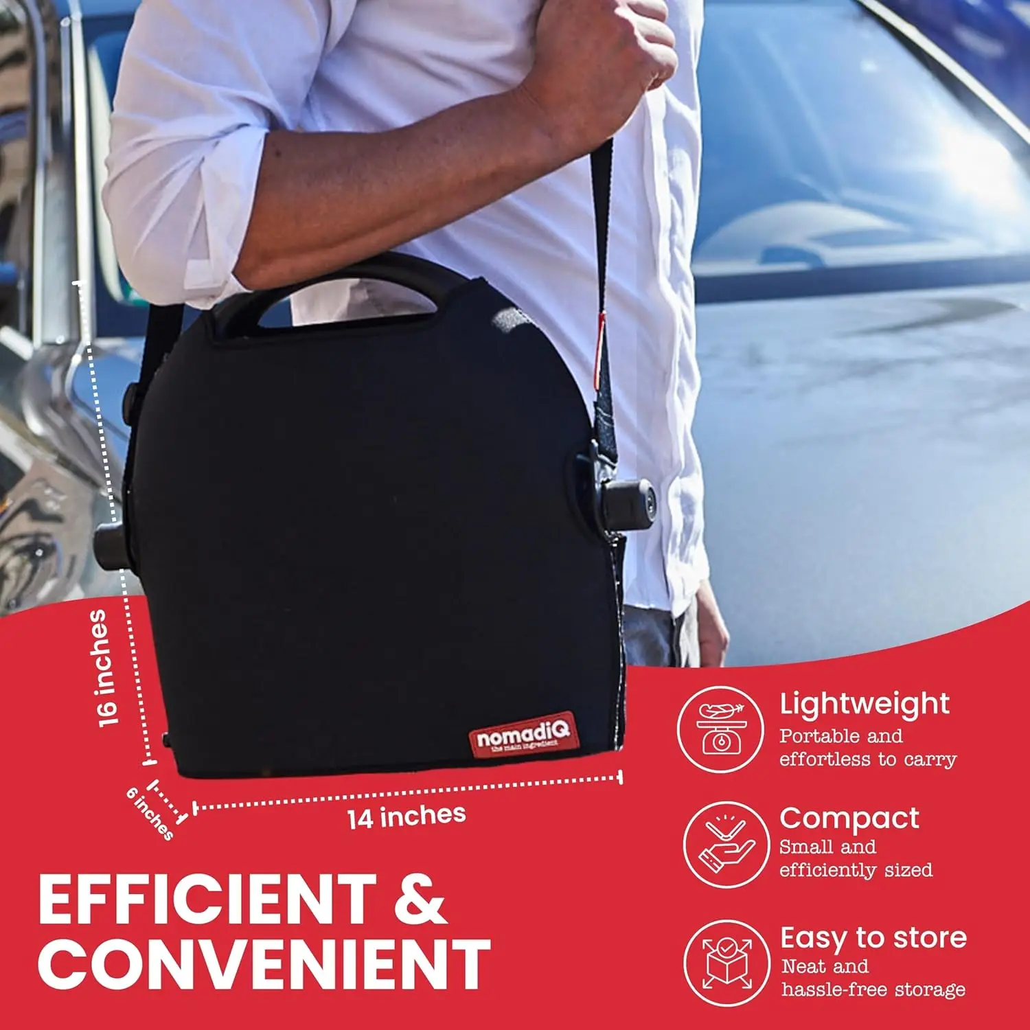 Portable Propane Gas Grill | Perfect Camping Grill for BBQ | Small Lightweight Outdoor Grill | Portable Grill for Tailgating, RV