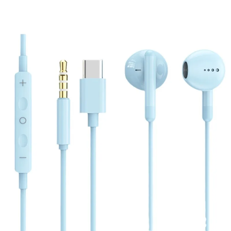 Słuchawki USB HiFi High Fidelity dźwięk przestrzenny 3,5 mm muzyczne przewodowe słuchawki douszne do Galaxy S24 S23 S22 Ultra iPhone 15 Xiaomi 14