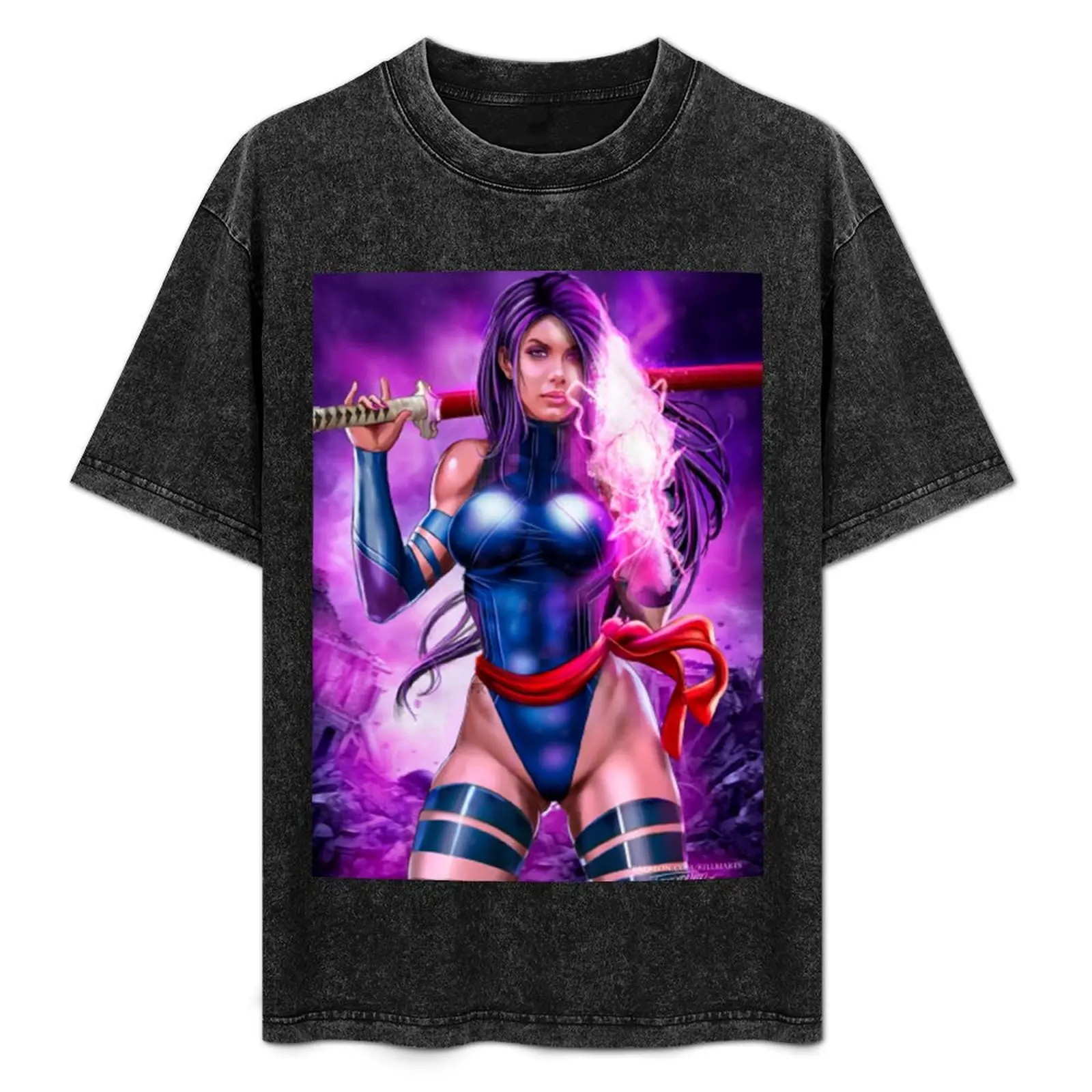 

PSYLOCKE T-Shirt Relaxed Fit Casual Short Sleeve Top