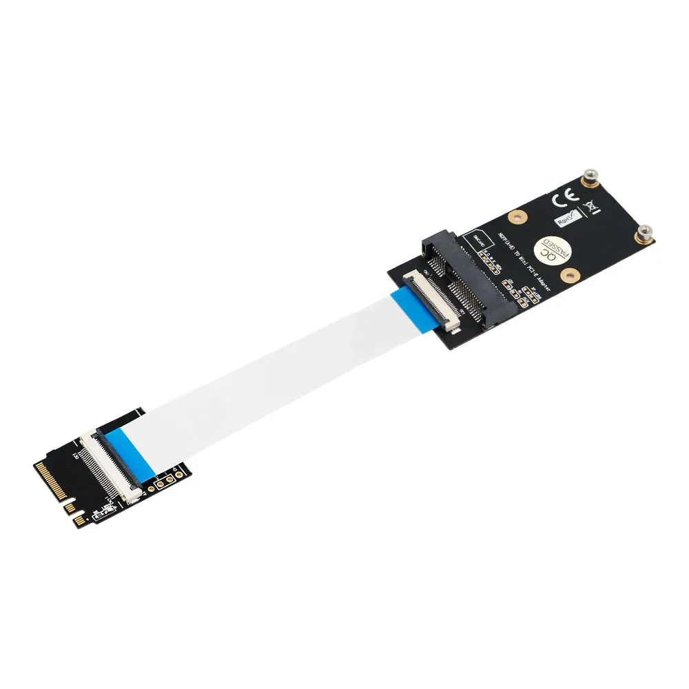 Adapter M.2 (NGFF) Key A/E/A+E na Mini PCI-E z kablem FFC do komputera PC