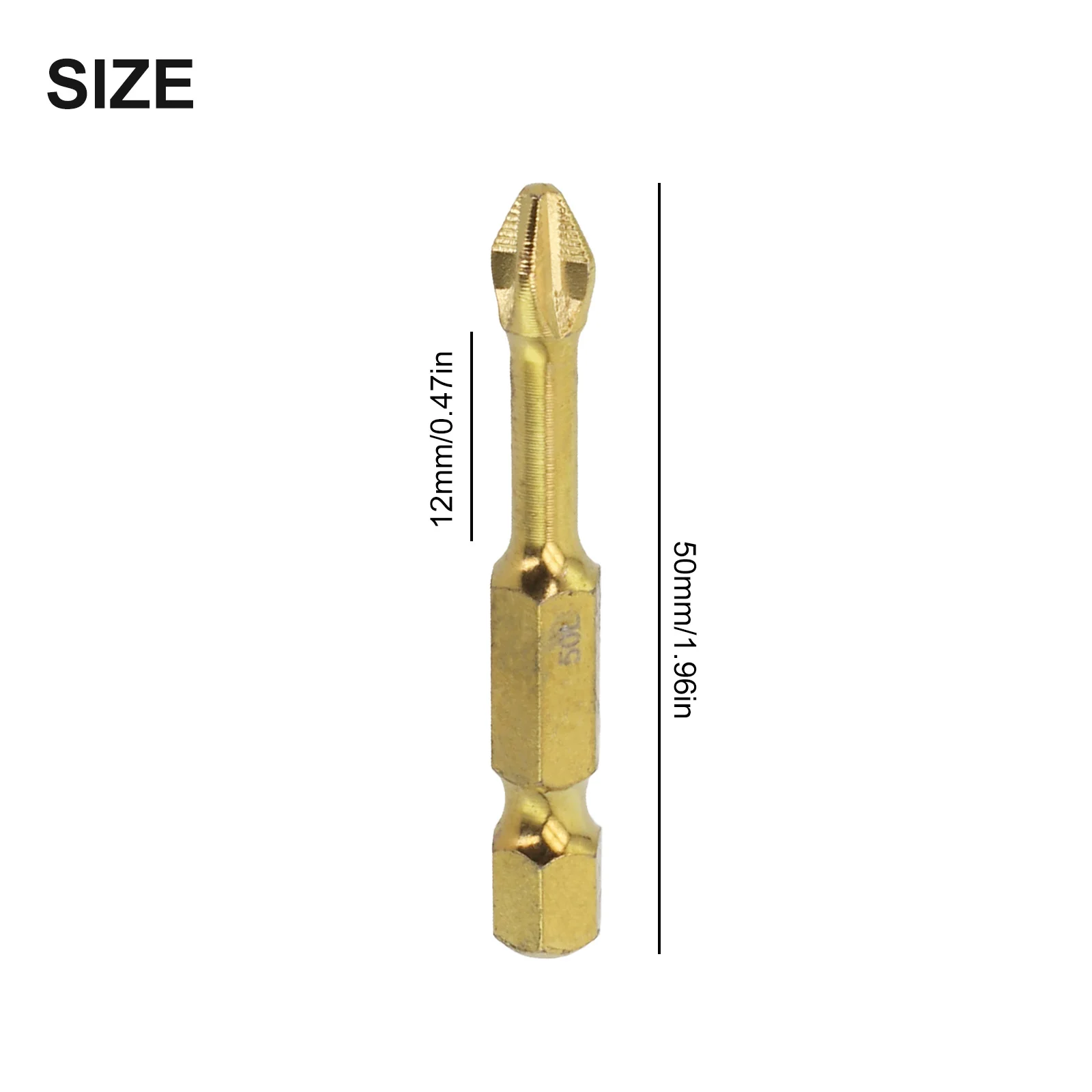 1pc 25-150mm Magnetic Screwdriver Bits High Hardness Driver Batch Head Non-Slip Bits Cross Magnetic Screwdriver Set