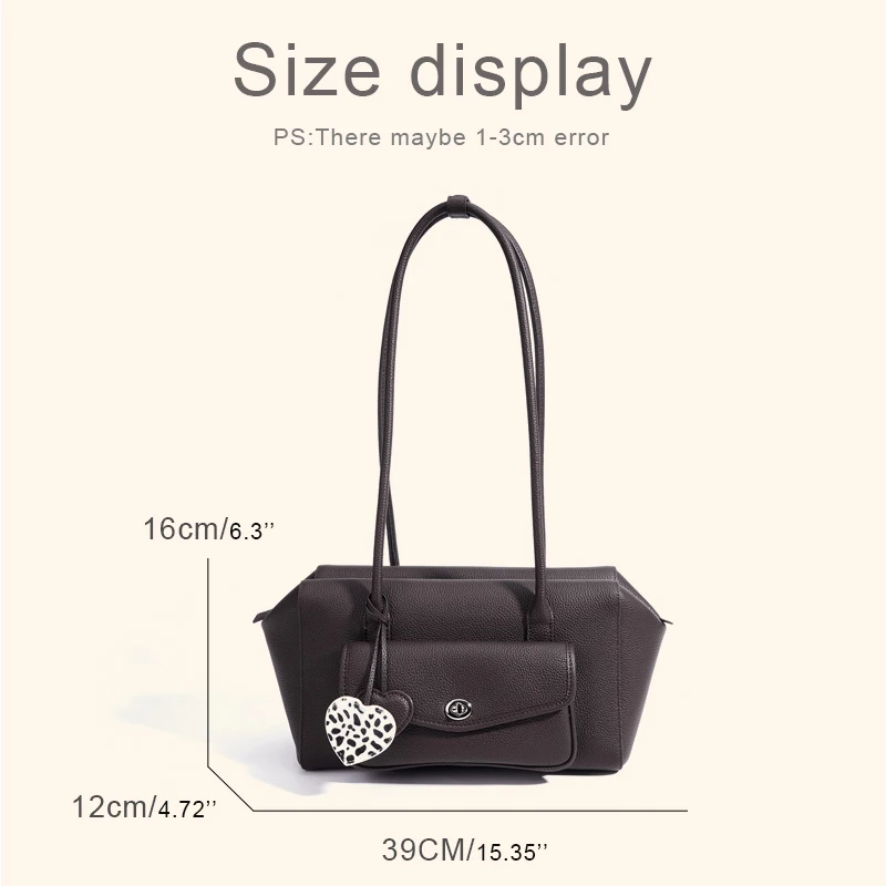 Customize Initials Leather Grain Boston Bags For Women Luxury Designer Handbags Purse 2026 New In Cowhide Lock Underarm Shoulder