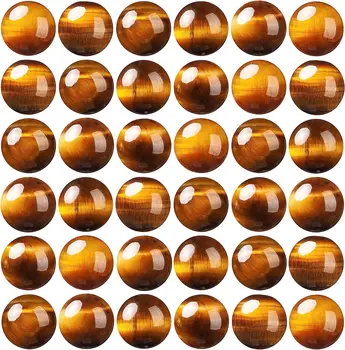 천연 스톤 비즈, 옐로우 타이거 아이 라운드 원석, 느슨한 탄성 팔찌 스트링, 팔찌 목걸이 쥬얼리, 4mm, 6mm, 8mm, 10mm