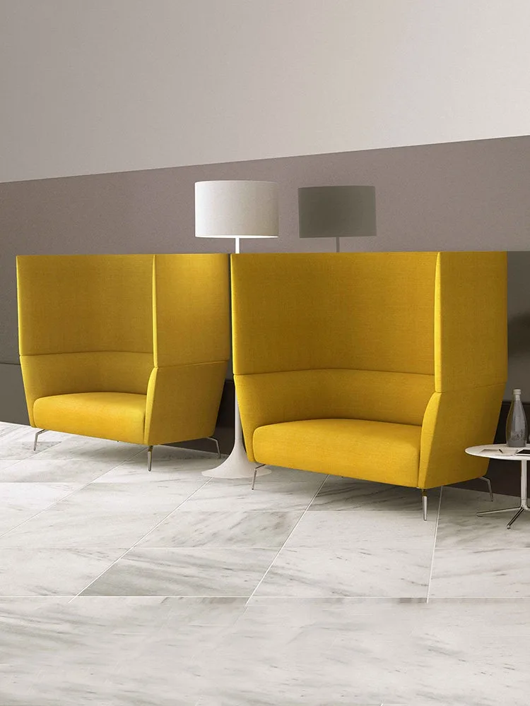 it-Modern Bespoke Modular Sectional Office Sofa Set with Chenille Velvet & PU Leather High-Density Sponge for Commercial Use-