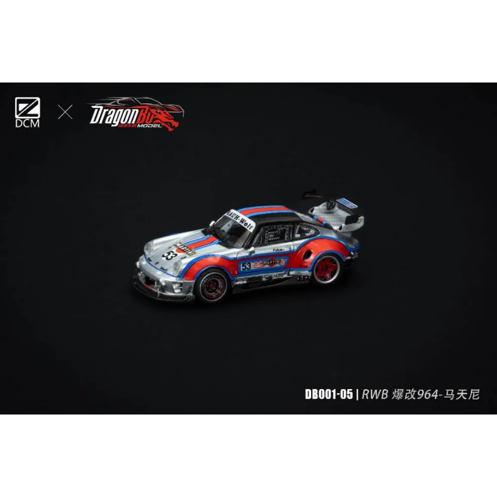 1:64 mēroga Martini RWB 964 sakausējuma modelis