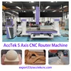 가구 만들기 AccTek 5 축 Cnc 라우터 4 축 1325 2030 3D Cnc 나무 조각 기계 조각 된 주방 캐비닛 도어 2