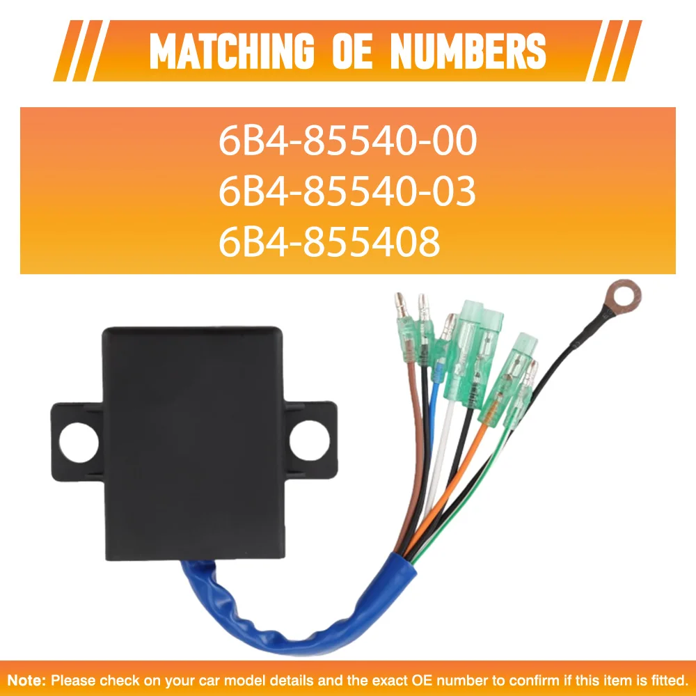 

8-Wire CDI Unit Ignition Coil Replacement Accessories For 2-Stroke Outboard Engine 9HP 15HP 6B4-85540-00 6B4-85540-03 6B4-855408