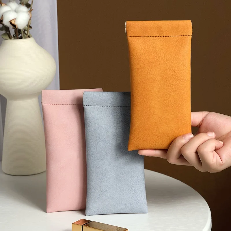 Estojo para Óculos de Sol Masculino e Feminino com Fecho Automático e Boca Elástica