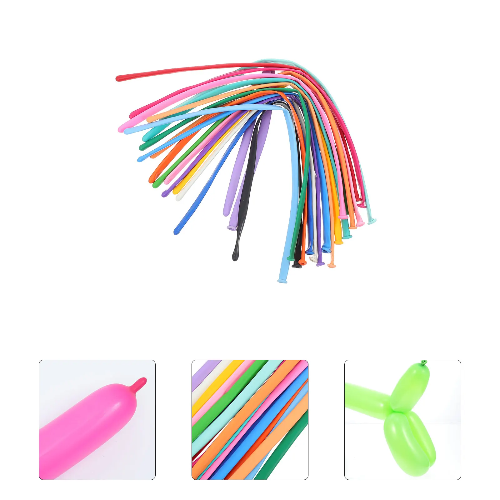 

1 set 1 Set Colorful Long Latex Balloons Twisting Diy Animal Party Decoration Supplies For Wedding Birthday Christmas Decorative