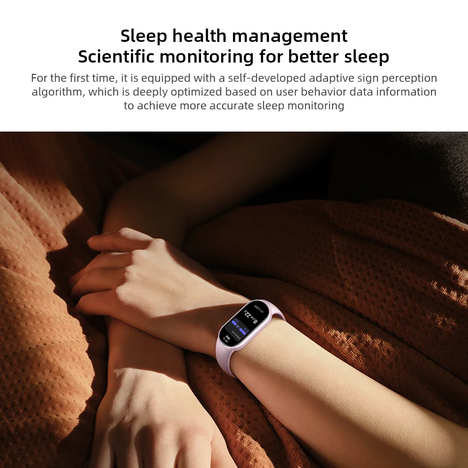 Xiaomi Mi Smart Band 10 الإصدار العالمي 1.72 بوصة AMOLED محرك خطي لمراقبة الصحة بطارية 21 يومًا سوار رياضي #4