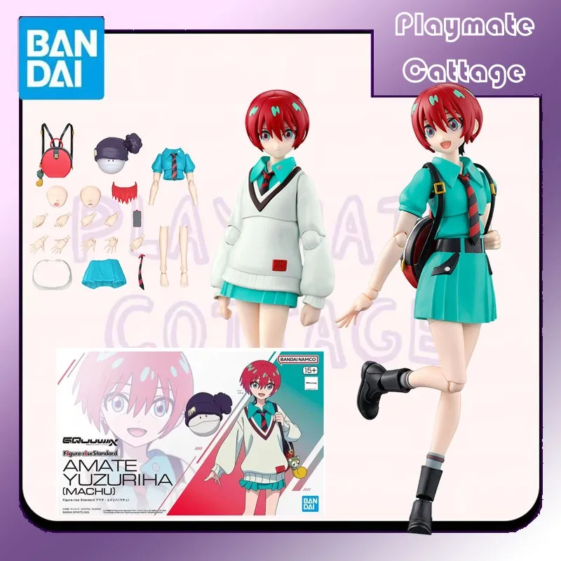 

In Stock BANDAI Original FRS GQuuuuuuX Gundam Amate Yuzuriha (MACHU) Anime Figure Assembly Model Toy Collectible Gift Children