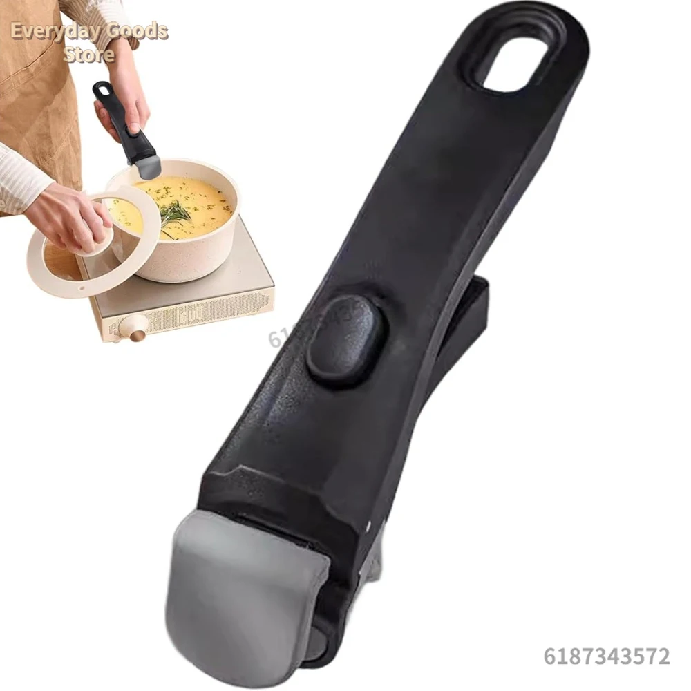 Ensemble d'ustensiles de cuisine à poignée, poignée universelle remplaçable avec poignée amovible, adaptée au Camping familial en plein air Duo'g'n