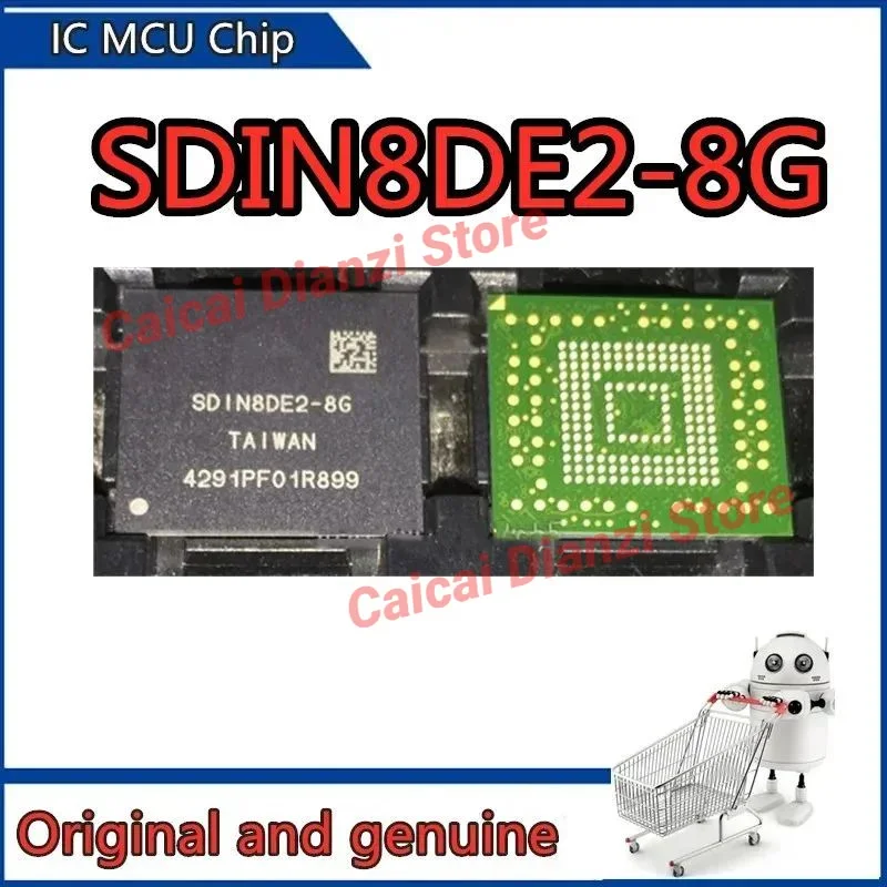 

10-1PCS SDIN8DE2-8G BGA EMMC SDIN8DE2 8G 100% New Original