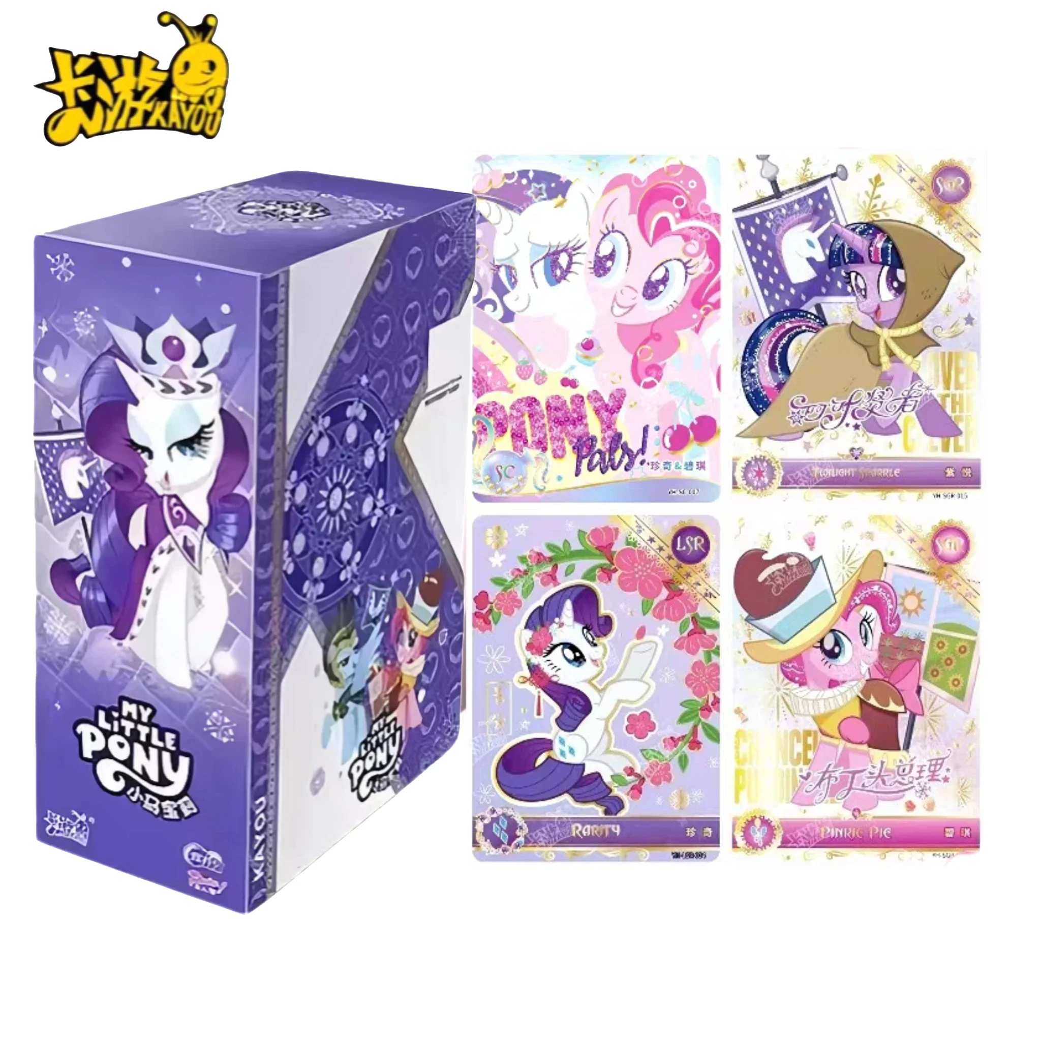 

KAYOU My Little Pony "Friendship Is Magic" Collectible Cards Booster Box, Premium TCG Cards with Rare SC/LSR Tiers for Kids Fans