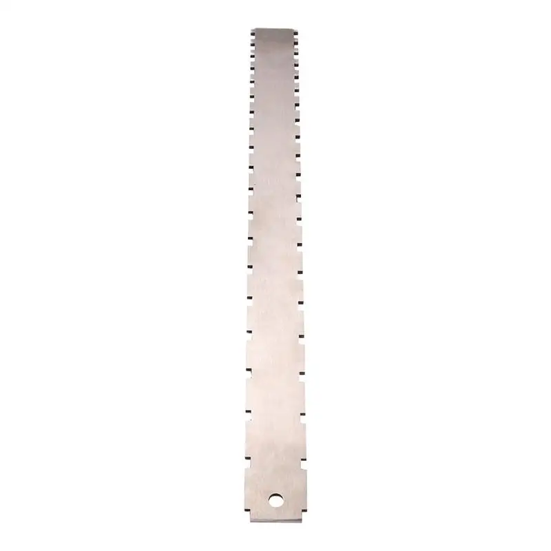

Guitar Neck Notched Ruler 16.5 Inch Straight Edge Gauge Stainless Steel String Action Gauge Ruler Guitar Notched Luthiers Tool