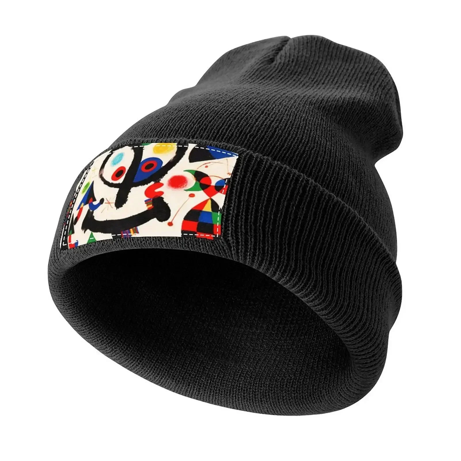 

MIRO 'Abstract Figures' Pink 2 Knitted Cap Hat Man Luxury Dropshipping For Women 2024 Men's