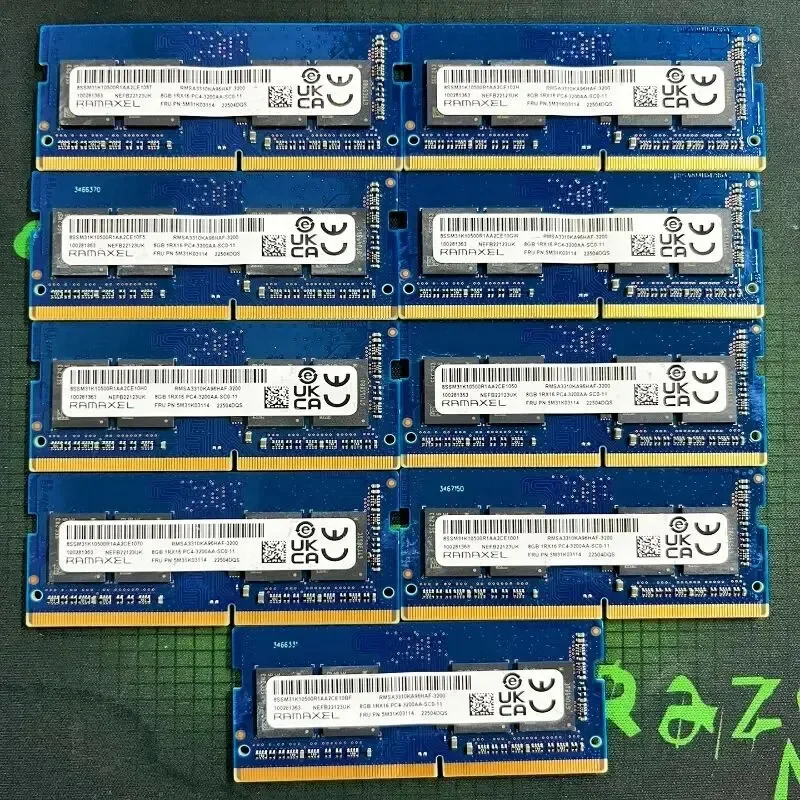 

A+RAMAXEL RAMS DDR4 8GB 3200MHz Laptop Memory Ddr4 8GB 1RX16 PC4-3200AA-SCO-11 SODIMM Notebook Memoria 1.2v