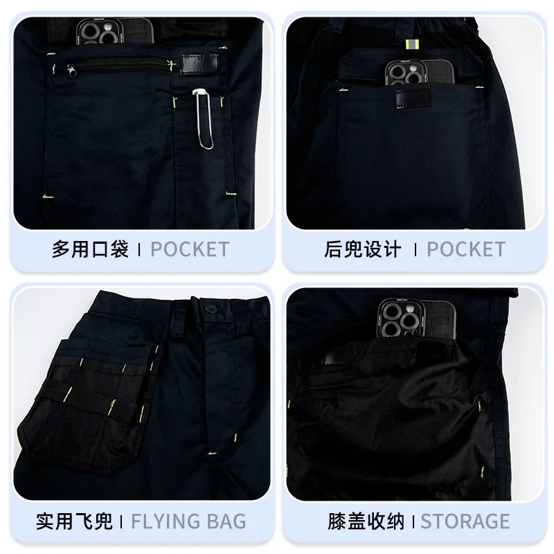 DurableWork Pants Multi-pocket Wear-resistant And Wear-resistant Flying Pockets Construction Workers' Labor Insurance Pants