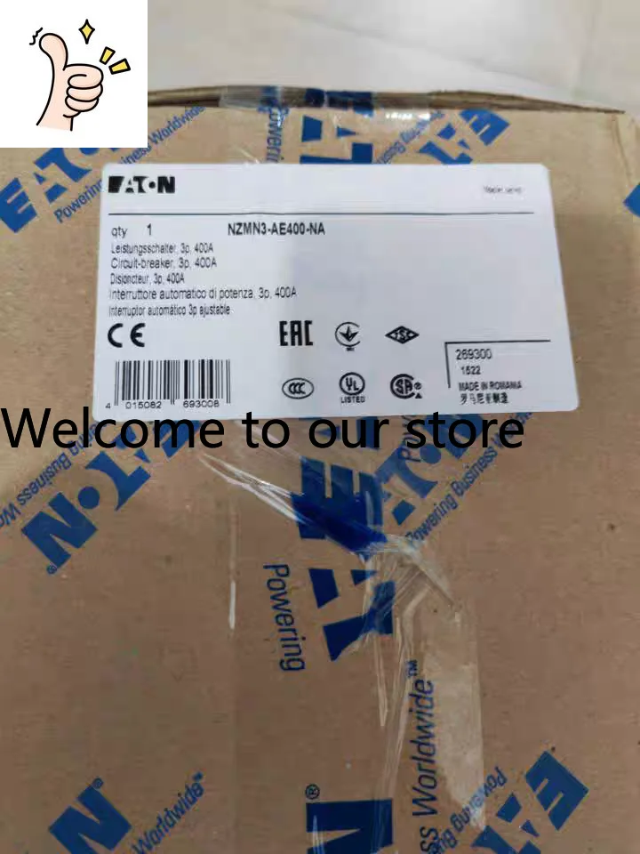 Interruptor Automático Eaton Muller NZMN3-AE400-NA, Exportado a Norteamérica, Certificado UL489 y CSA, Carcasa Moldeada
