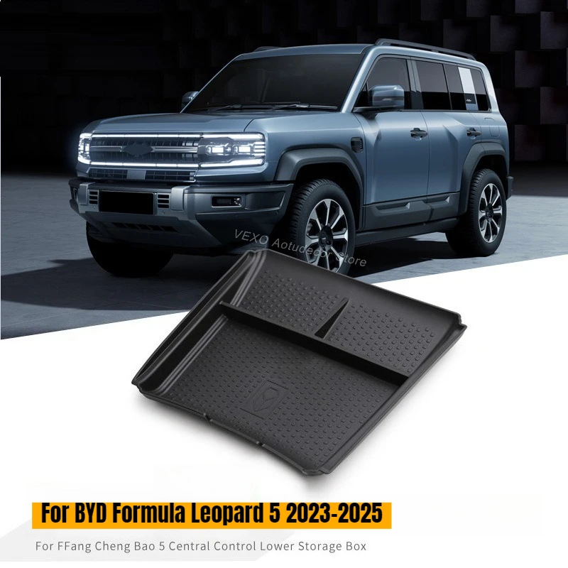 

‌For BYD Formula Leopard 5 2023-2025 Center Console Lower Storage Box Tray Electric Car Storage Pad Organizer Mat Accessories