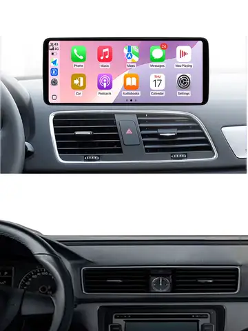 아우디 Q3 2013-2018용 무선 카플레이 안드로이드 14 GPS 네비게이션 차량용 비디오 멀티미디어 WiFi 블루투스 DSP 스테레오 자동차 도구 SWC