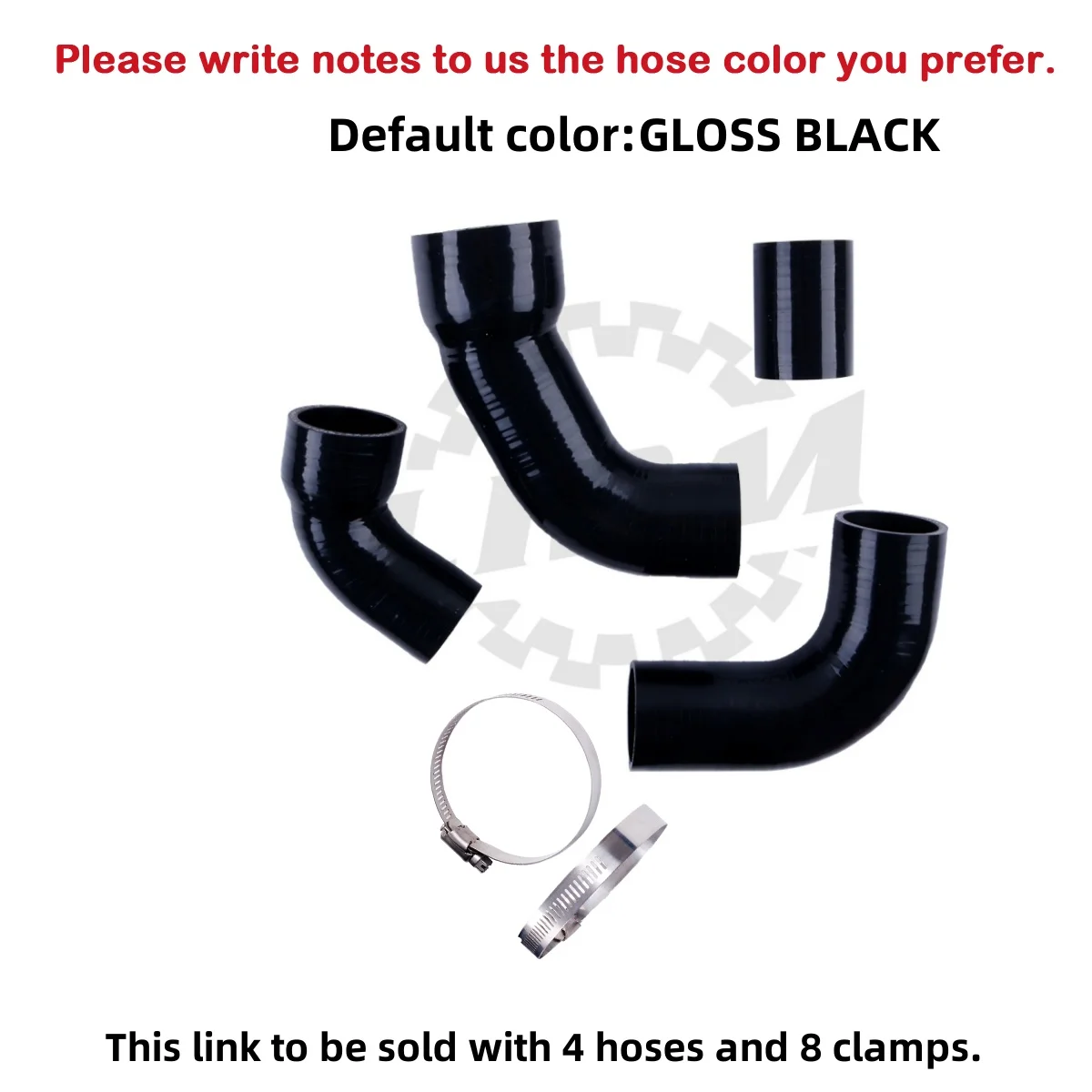 

4PCS 3PLY For 1983-1989 Fiat Uno Turbo IE MK1 1.3L Silicone Intercooler Hose Kit Pipe Replacement Part 1986 1987 1988