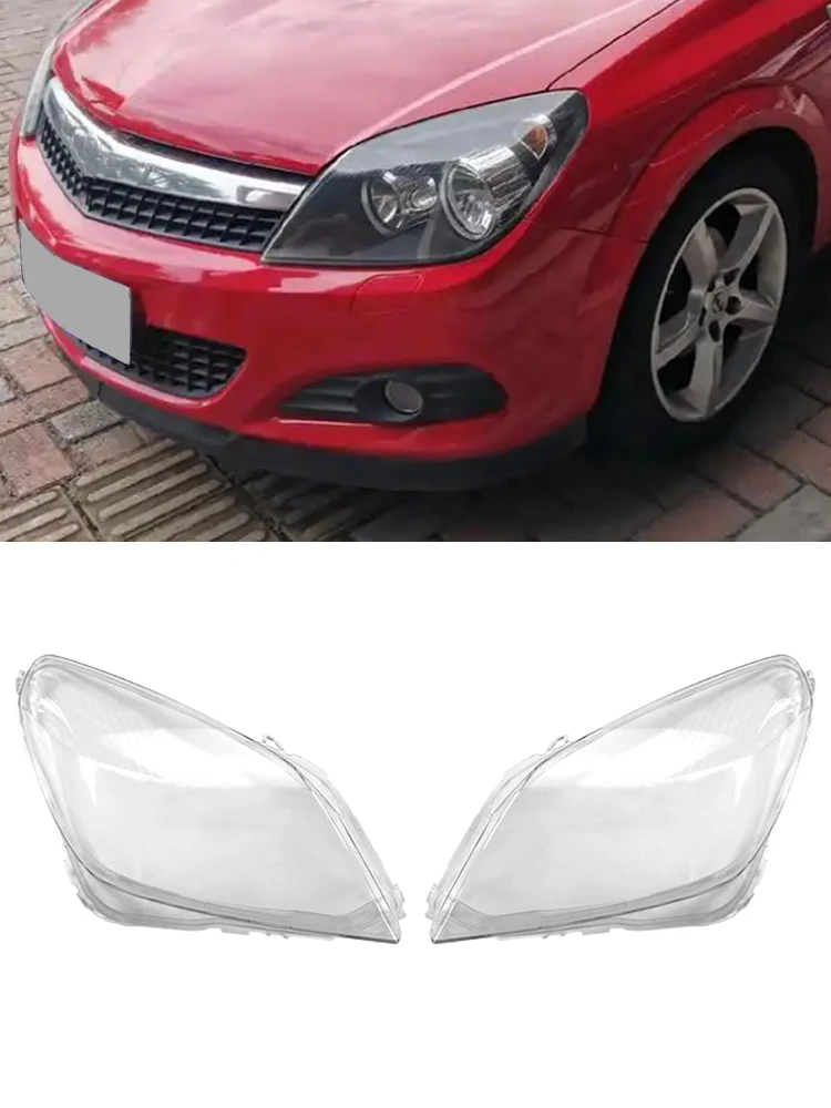 For OPEL ASTRA H 2004-2009 Front Headlights Transparent Housing Lens Shell Cover Glass Lampcover Lampshade