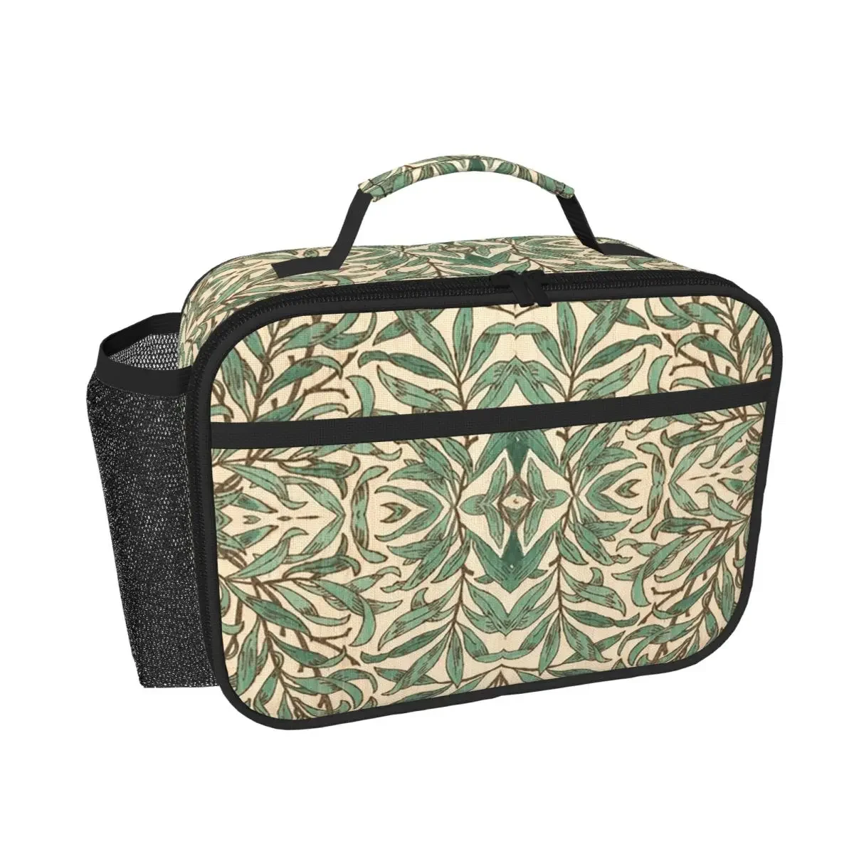 William Morris Willow Bough Wood Watercolor Pattern Insulated Lunch Bag for Women Children Food Boxes Thermal Lunch Box Tote