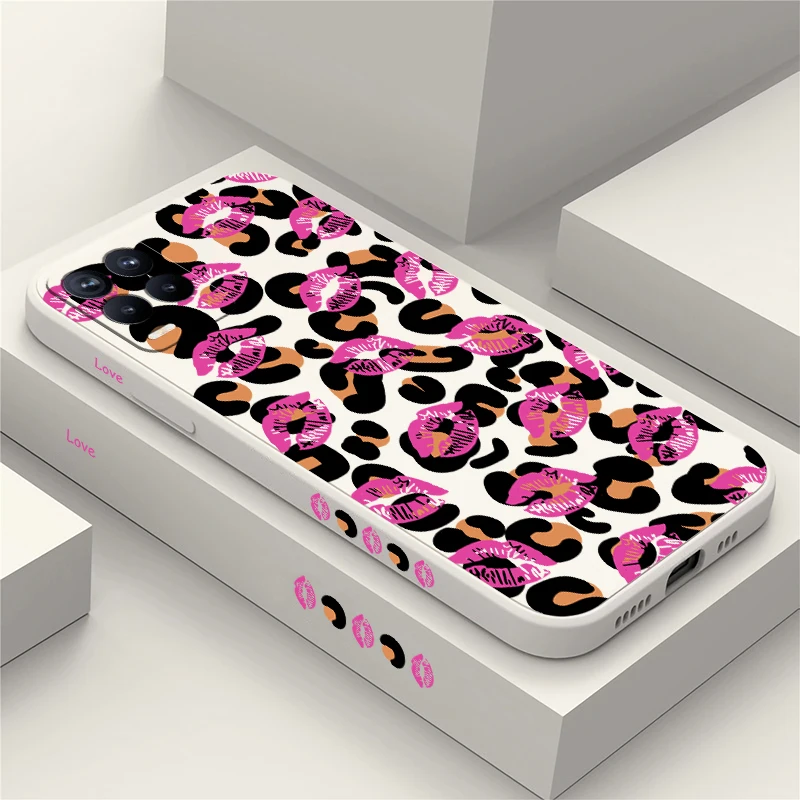 

Luxury Leopard Print Phone Case For OPPO Realme Narzo Note 80 50 N55 N53 50i 30A 60X 60 Pro Silicone Matte Soft TPU Cover