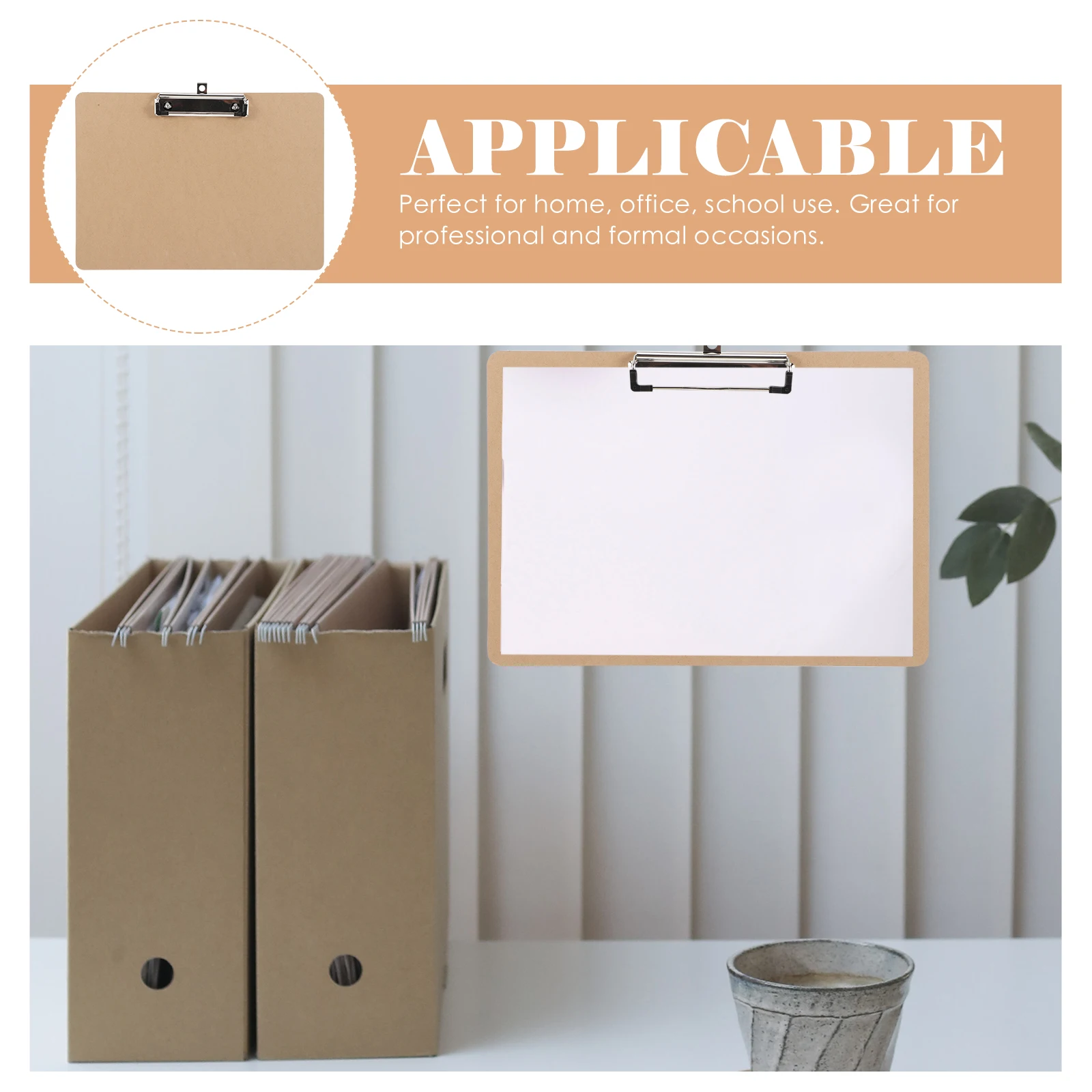 

2 Pcs Writing Board Clip Folder Clipboard Folders Wooden Mini Clipboards Drafting Paper Office Pads