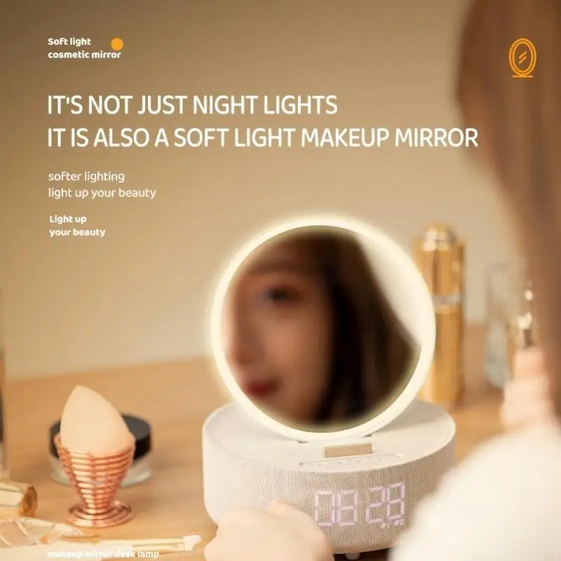 

G5GA Alarm Clock for Indoor Bedroom Desk Lamp Multifunctional Rechargeable Clock