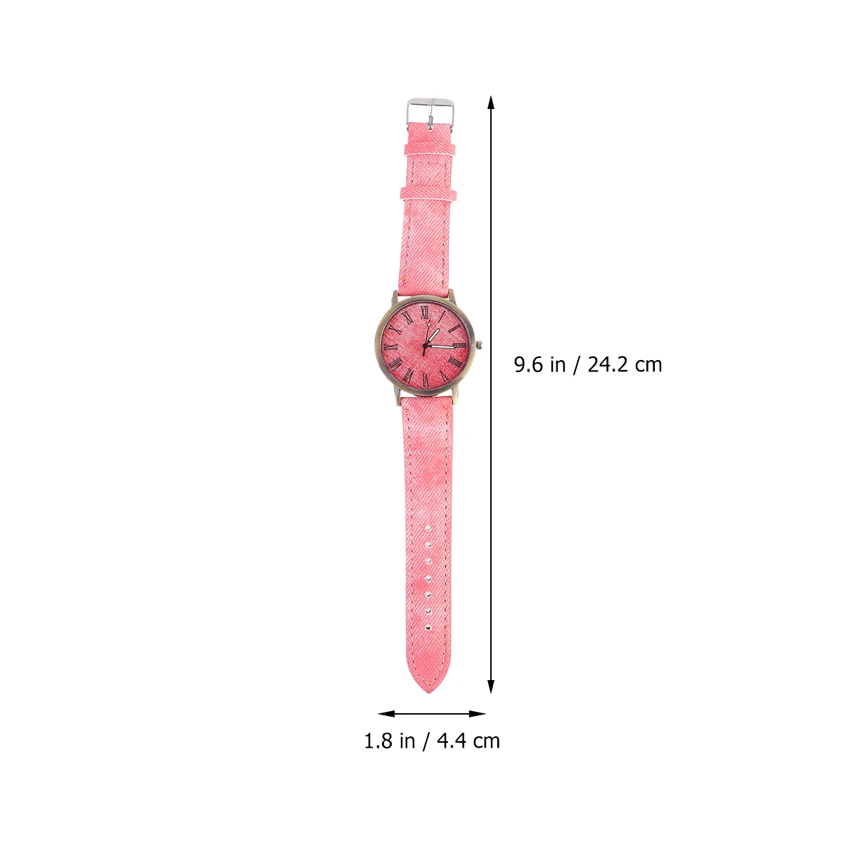 

Decoration Canvas Pattern Watch Delicate Wrist Water Proof Quartz Pink Fashion Man