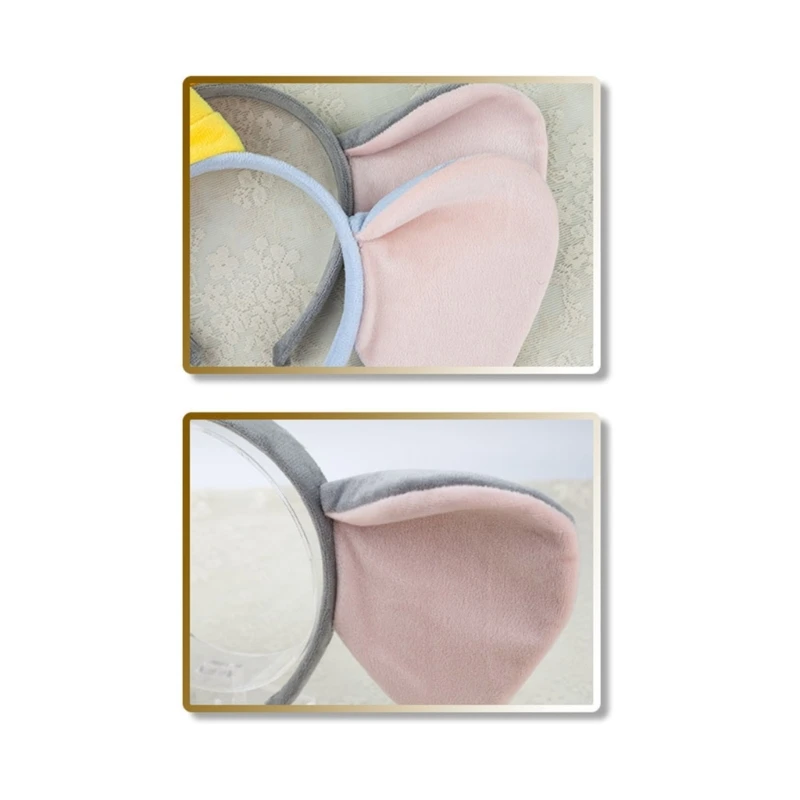 634C Kids Elephant Costume Set Elephant Ear Headband Tail Bowtie Skirt for Halloween Christmas Animal Cosplay Kits