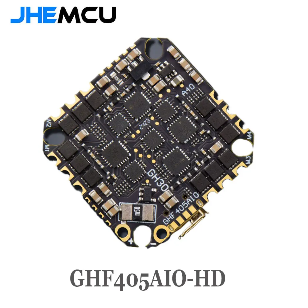 

JHEMCU GHF405AIO-HD Betaflight F405 OSD Flight Controller With 40A ESC PWM Dshot600 2-6S for Toothpick RC FPV Racing Drone