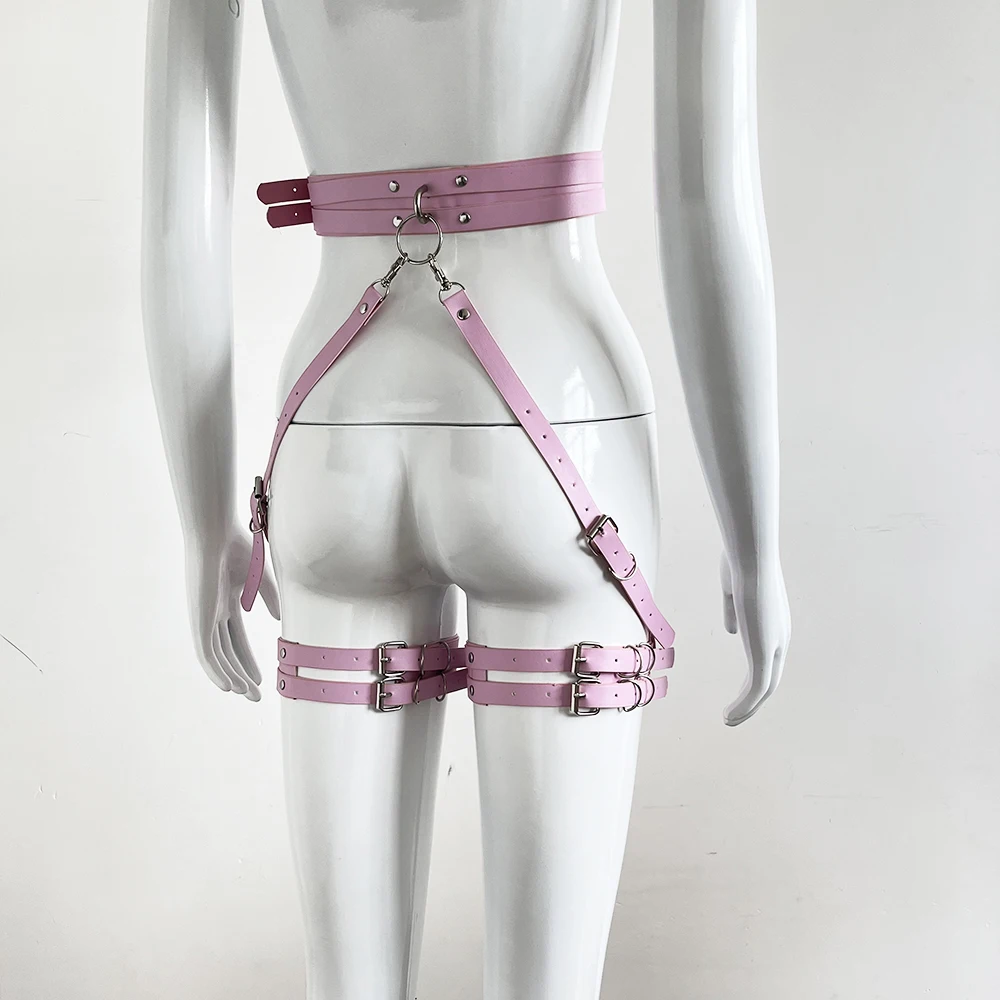 Bdsm Leather Harness Women Bondage Body Sexy Lingerie Gothic Garter Belt Stockings Thigh Harness Suspender Sword Belt Sexy Toys