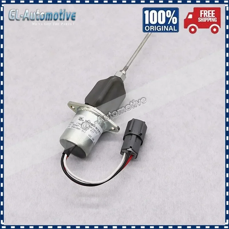 32A87-06100 Stop Shut off Solenoid Valve For ECOMAT Shovel Mitsubishi S4S-Z1DT61ES 12V 32A87-15100