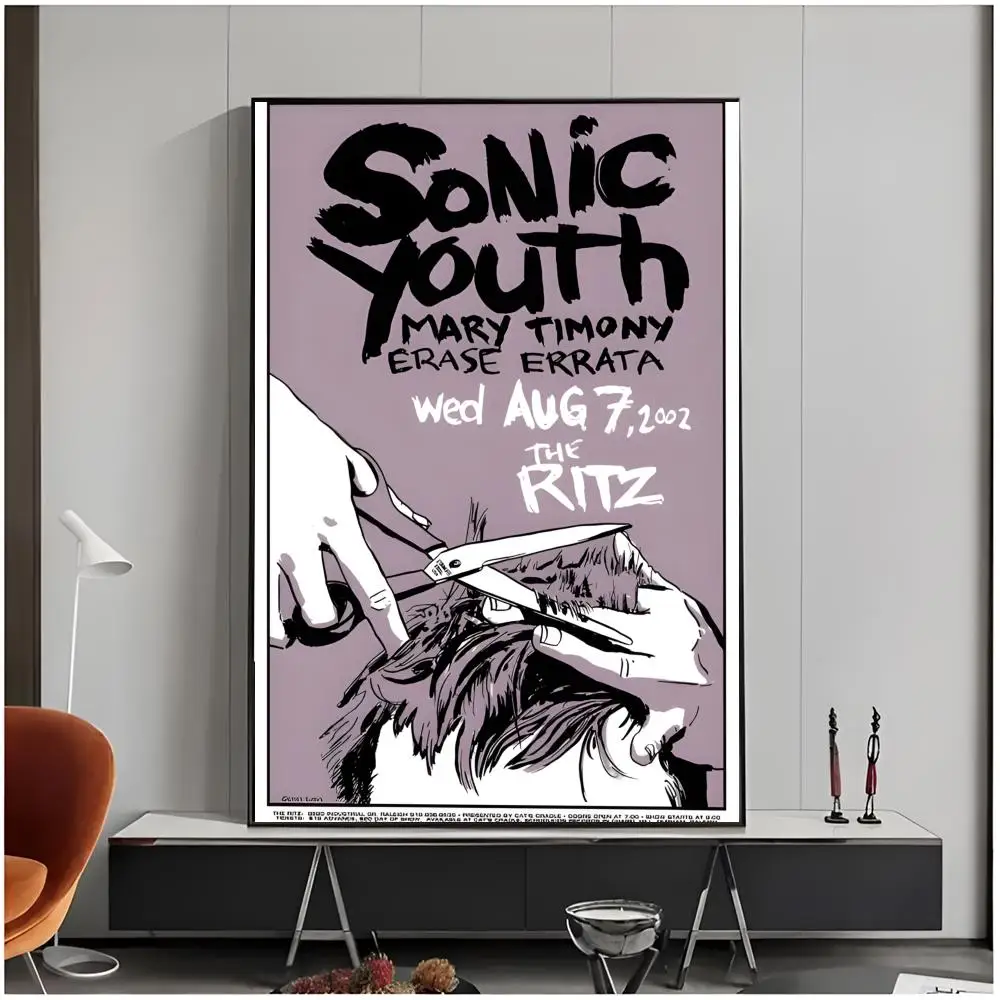 alternative rock vintage band S-Sonic Youth Poster Living Room Bedroom Decorative Print Unframed Decor