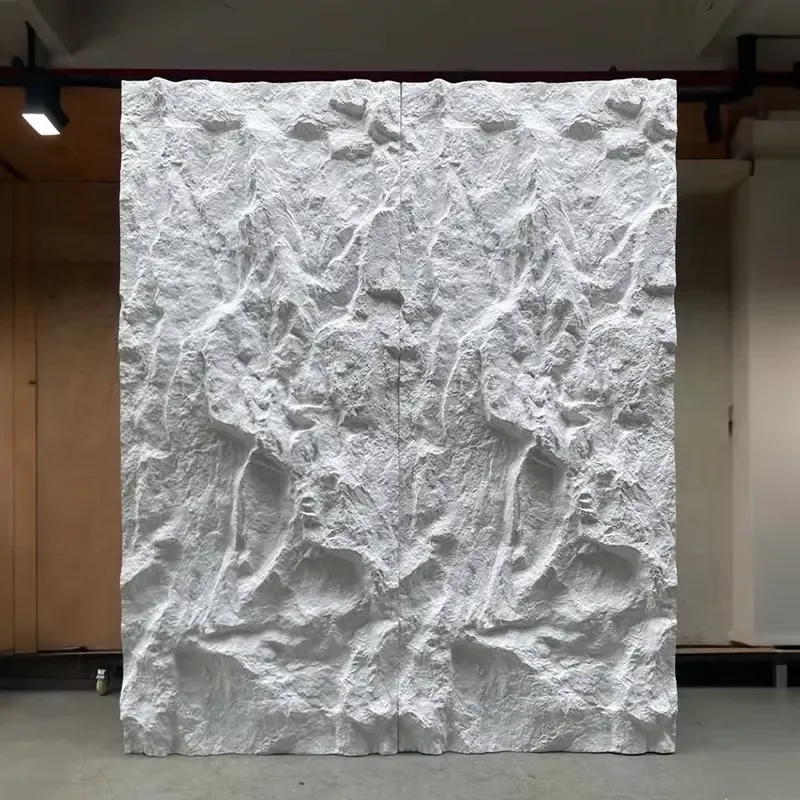 Polystyrene Waterproof PU Stone Peel Panel Faux Stone Wall Panels Wood Grain Sandwich Panels Household