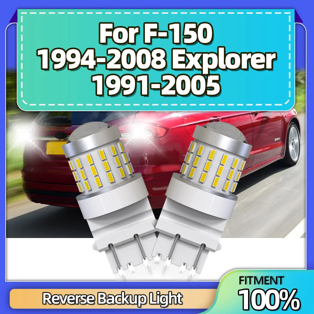 

2Pcs Car LED Reverse Lights Auto Backup Lamps 12V Plug-N-Play For F-150 1994-2008 Explorer 1991 1992 1993 1994 1995 1996 97-2005