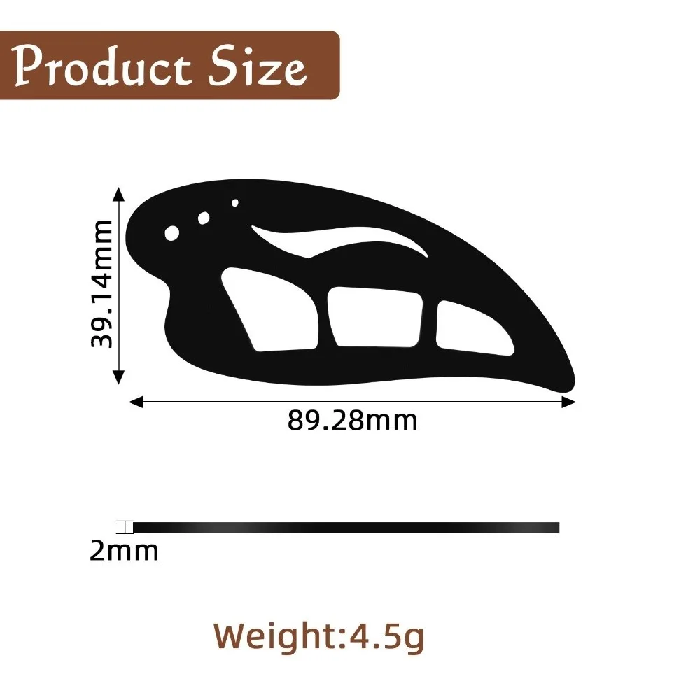 4PCS Reusable Eyeshadow Stencils Auxiliary Mold Structure Eye Makeup Seal Template Shape Eye Shadow Template Beginners view 6
